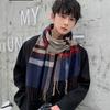 Autumn And Winter Scarves Imitation Cashmere Warm Men'S Plaid Scarf Manufacturers