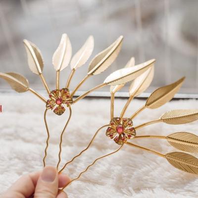 Hairstyle Design Tool U Shape Hairpin Ancient Style Headwear Thai Headdress Metal Hair Sticks