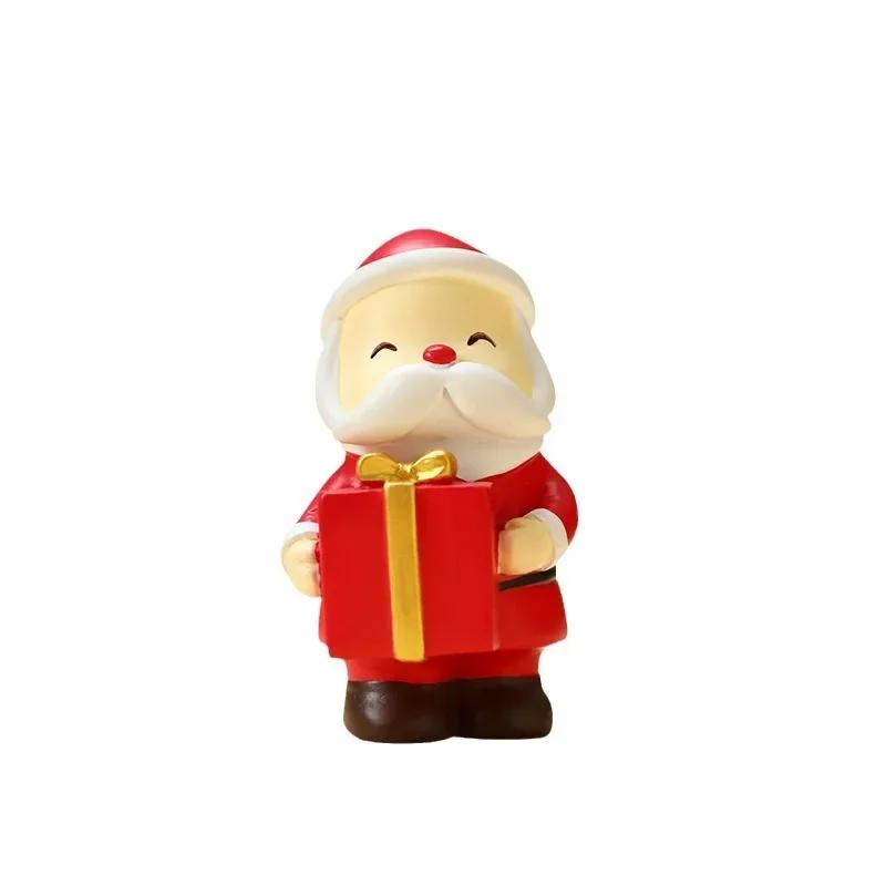 Car Interiors Ornaments Santa Claus Reindeer Cute Christmas Decorations Micro Landscape Desktop Ornaments Blind Box Gift
