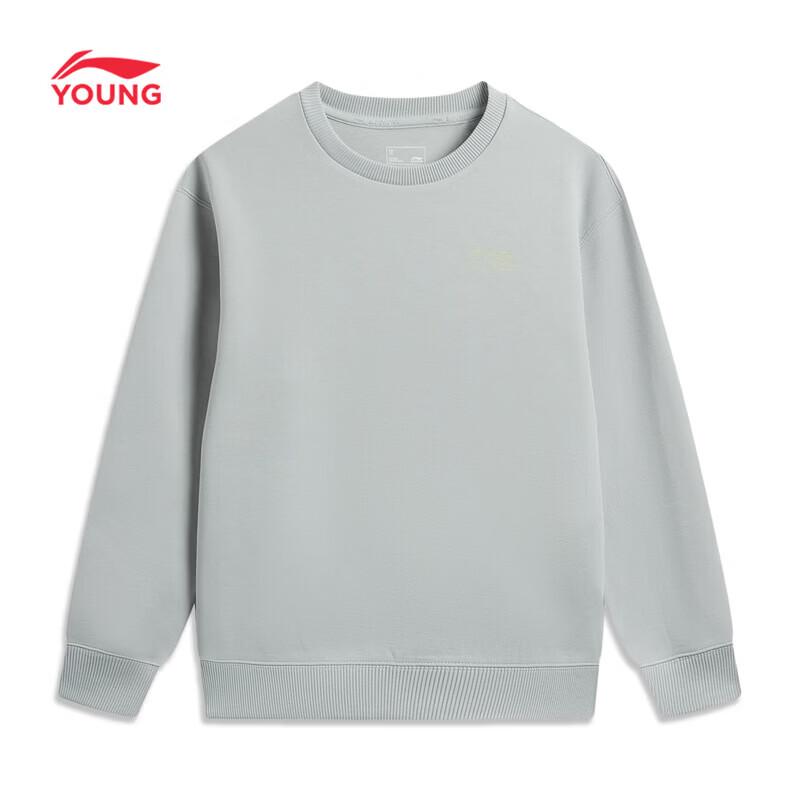 LI-NING Kids  Unisex Round-Neck Pullover Sweatshirt 120