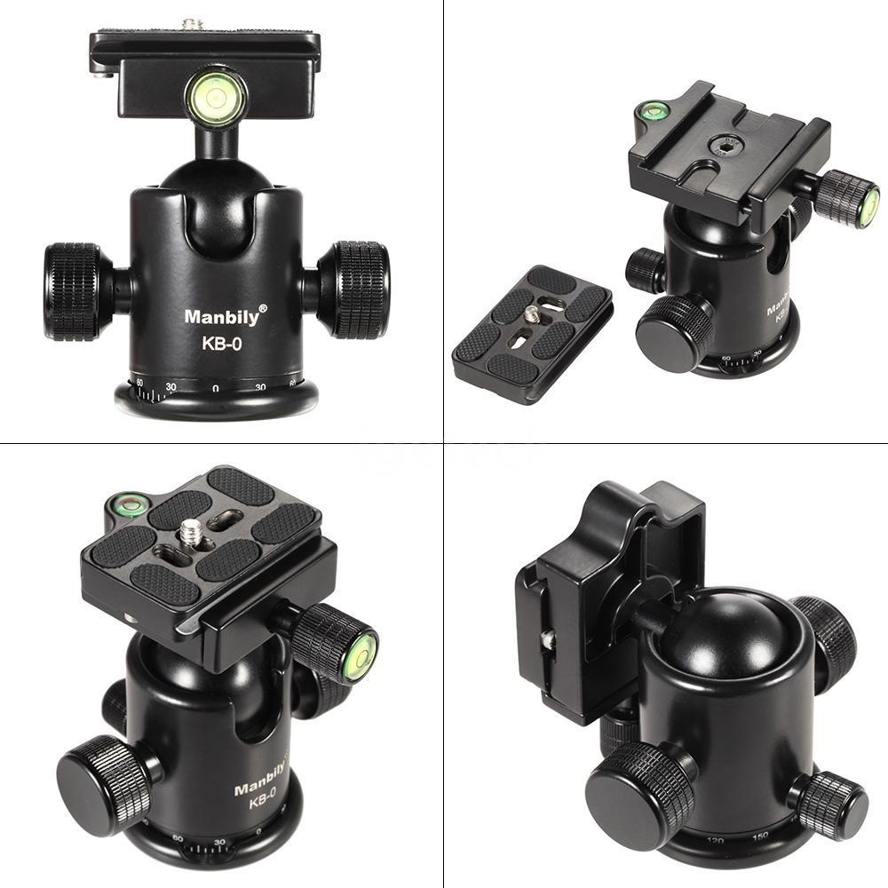 Manbily KB-0 Stativhuvud Kamera Kulhuvud Panoramahuvud Glidskenahuvud