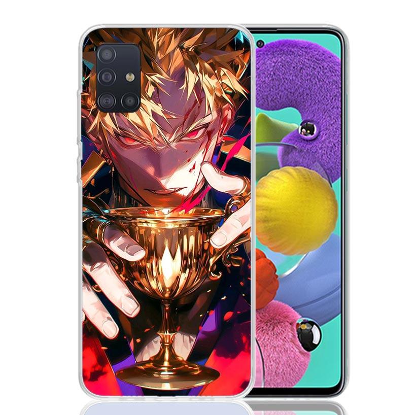 Fate Zero Stay Night Gilgamesh Phone Case For Samsung Galaxy A52 A32 A22 A12 A02S A50S A30S A51 A31 AA71 Note 20 Ultra 10 S10 Pl