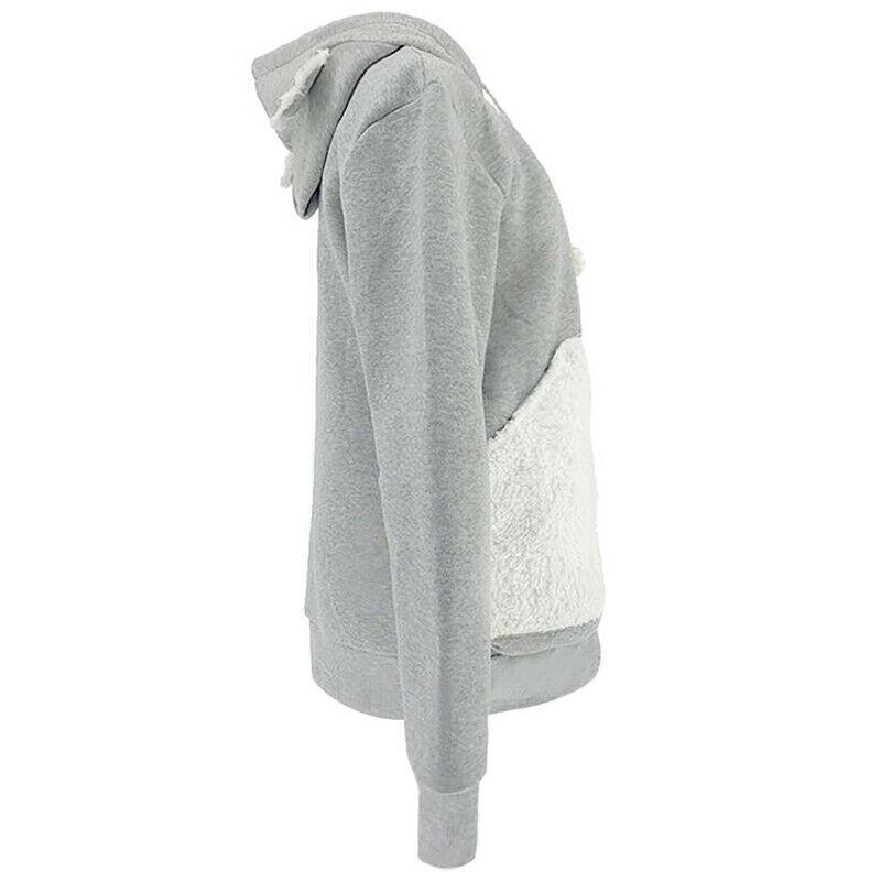 European & American Fashion Embroidered Women's Pet Hoodie with Large Pocket - Bestseller in Stock