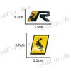 Auto 3D Metal Moose Test Deer Logo Swedish Flag R Design Badge Sticker For Volvo XC40 XC60 V40 C30 Rear Trunk Fender Side Decor