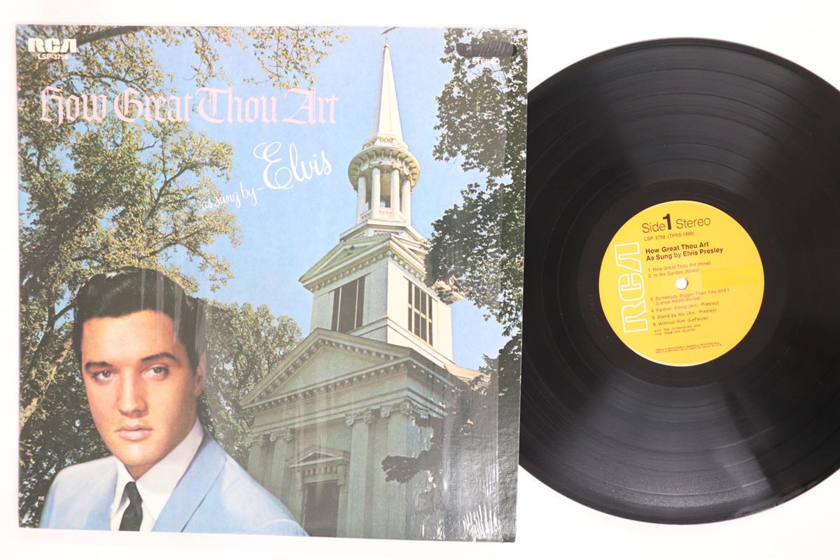 LP Record ELVIS PRESLEY How Great Thou Art LSP3758 RCA VICTOR 1971 US Rock Used