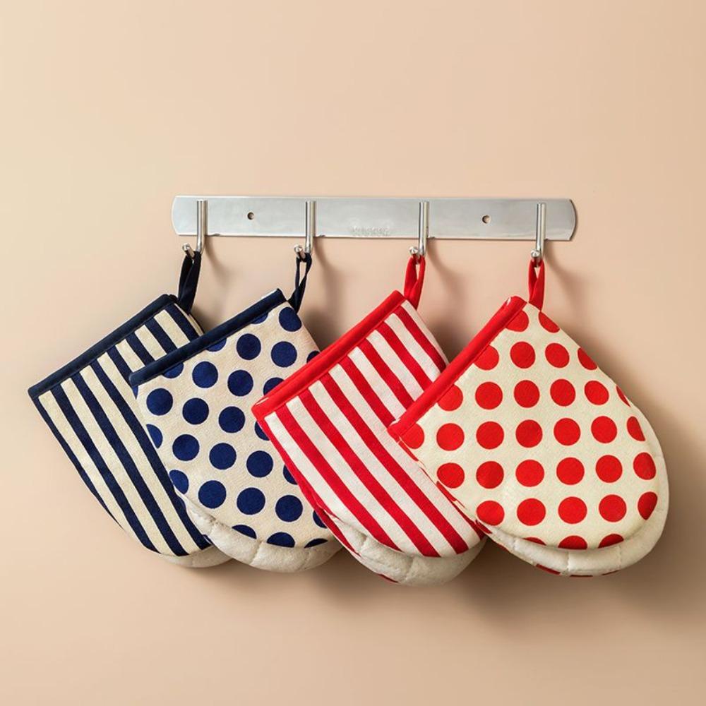 2ks/sada Rukavice odolné proti popálení Vhodné do mikrovlnné trouby Pruhované kuchyňské rukavice Žáruvzdorné chňapky do trouby Grilování