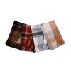 2025 Autumn/Winter Unisex 100% Pure Cashmere Plaid Scarf Shawl