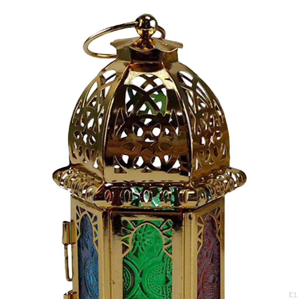 Candle Lantern Decorative, Patio Decor Holder Wind Lamp Candlestick for Indoor and