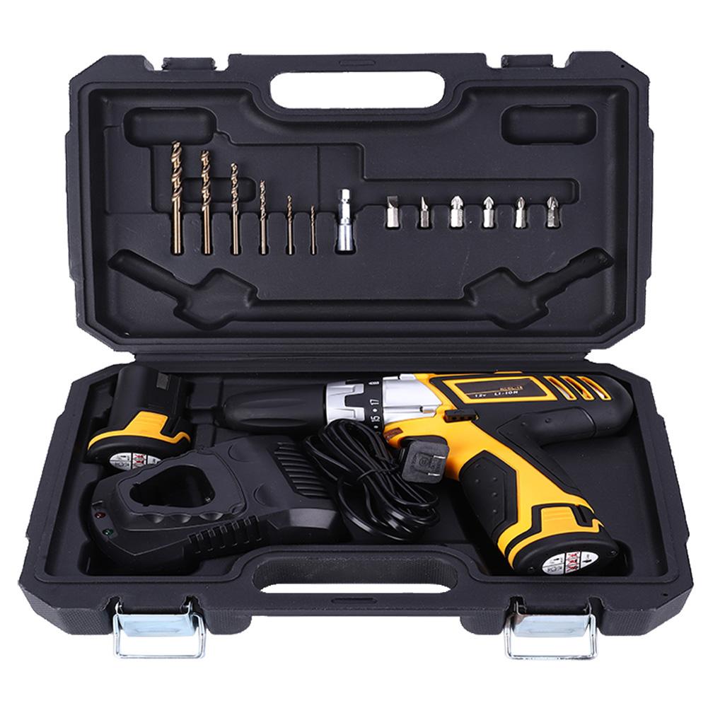 

12 В набор электродрелей литиевая батарея со светодиодной подсветкой отвертки биты