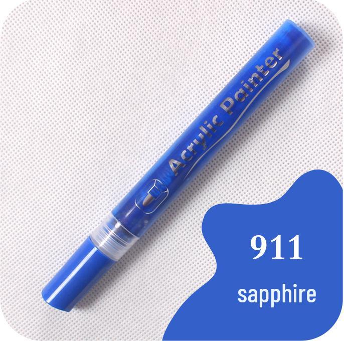 Guan Na 48-Color Waterproof Acrylic Markers for Ceramic, Stone, Graffiti & Coloring