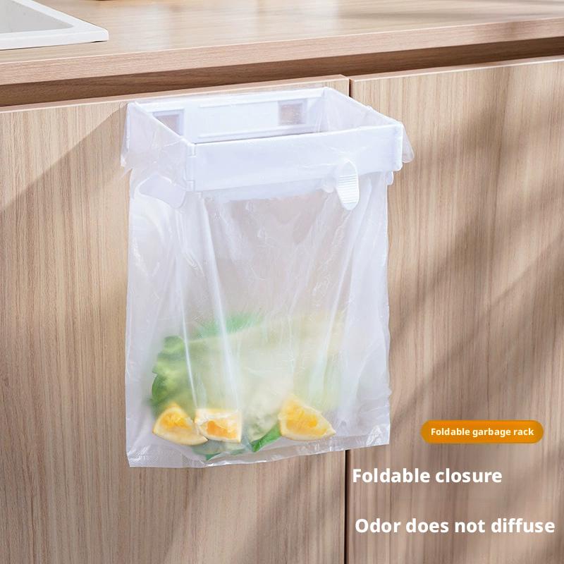 1pcs Garbage Hanging Bag Kitchen Trash Storage Rack Bag Hook Scouring Pad Dry Shelf Holder Kitchen Organizer Dish Rack