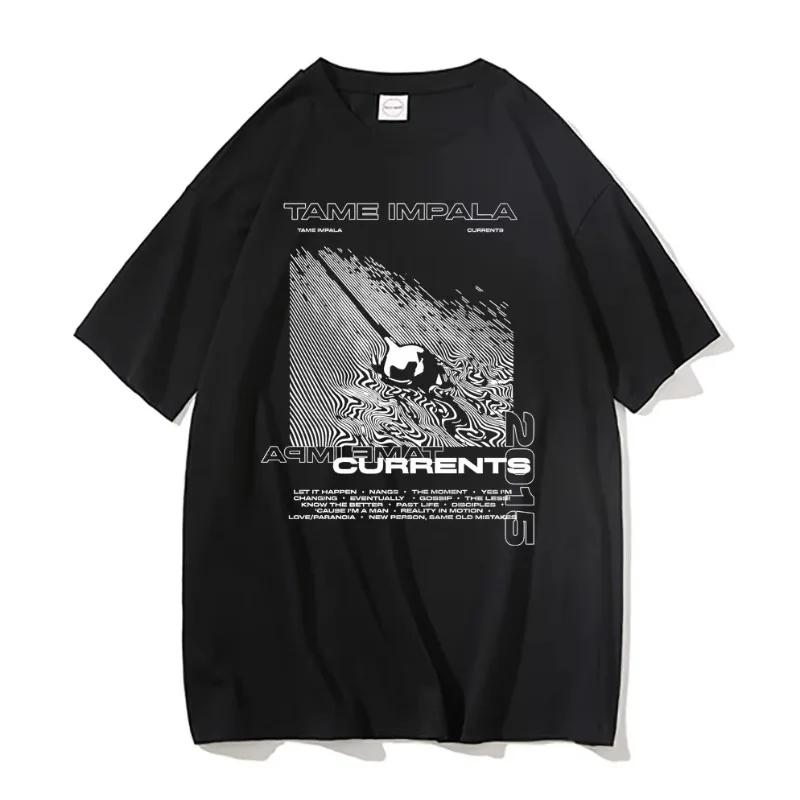 2026 Tame Impala Currents Tričko Do práce Stylové Topy Stylové Zábavné Krátký rukáv Hip Hop Harajuku Ležérní Unisex Trička Léto