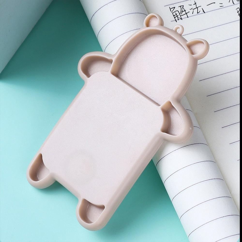 Easy To Carry Battery Powered Mini Calculator Bear Shape With Silicone Pressing Buttons For School Students Counter Cartoon