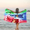 1pc PJ Marks1 Beach Towel, Beach and Seaside Swimming Pool Equipment, Fashion Pattern, Rectangular, Travel Essentials