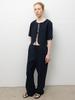 RRACE Seersucker Wide String Pants_Navy