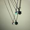 Elegant Women Necklace 18k Gold Plated White Moissanite 2 Carat Simulated Zircon Classic Collarbone Pendant
