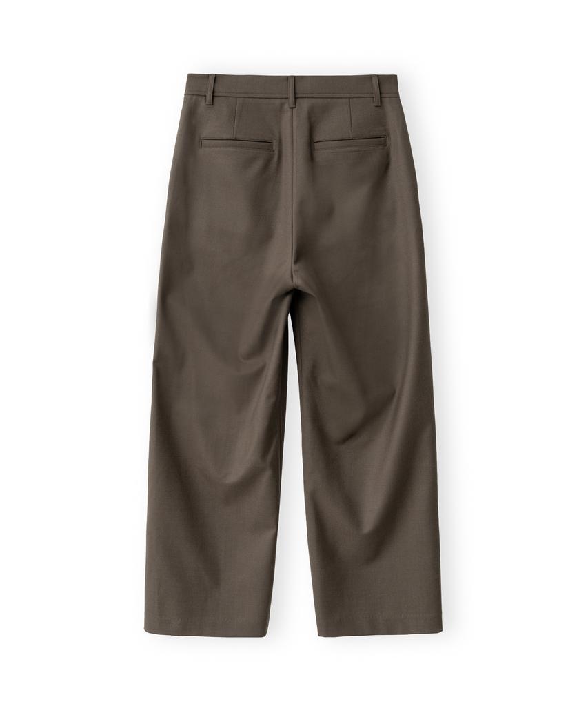 Beulaunyadeu W Wide Wool Pants, Brown