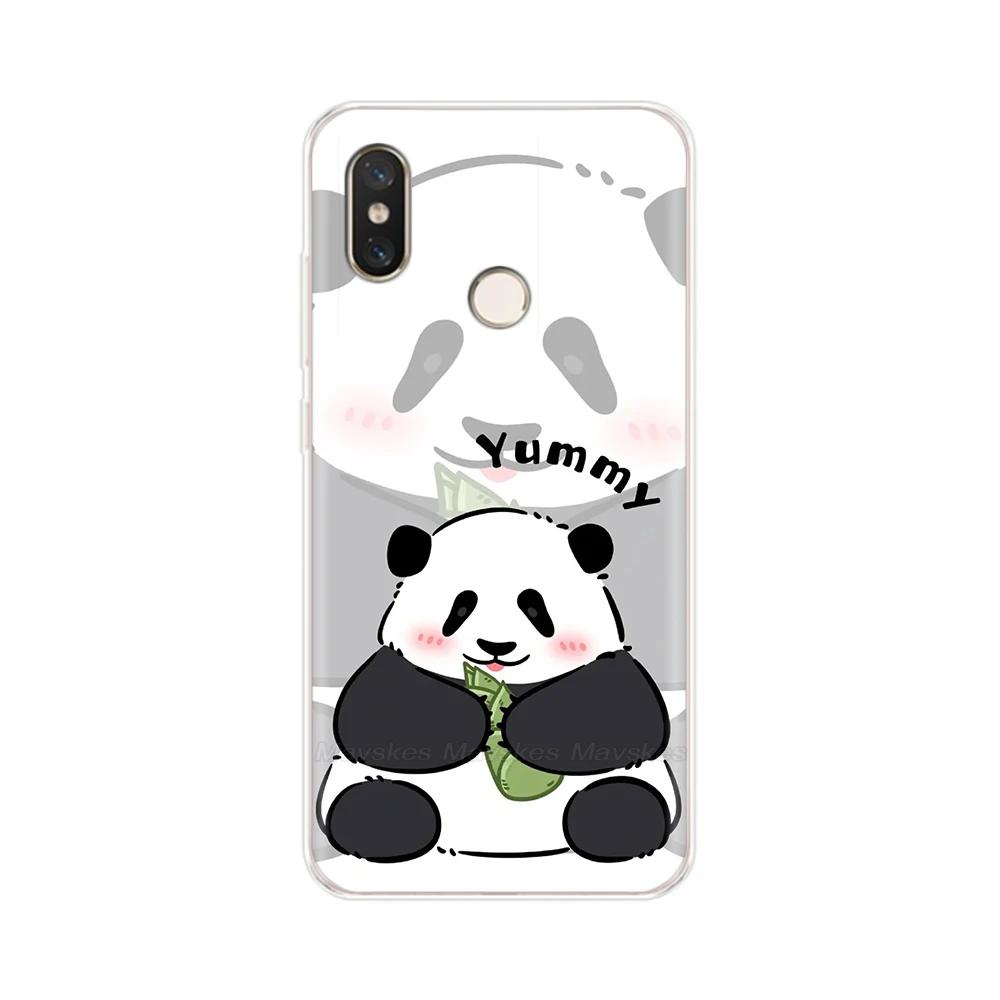 For Xiaomi Mi 8 Case Mi8 Phone Case Panda Butterfly Soft Silicon Back Cover For Xiaomi8 M1803E1A Case Fashion Funda Bags Housing