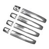 Car Side Smart Door Handle Cover Trim Set Fit for Infiniti G25 G35 G37 Sedan 2009 2010 2011 2012 2013 Bright Silver ABS