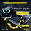 65W Retractable 4-in-1 Data Cable for iPhone 16/15/14 & Huawei