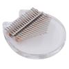 Thumb Finger Piano 17 Key Acrylic Transparent Bear Pattern Board Easy Playing Kalimba Instrument