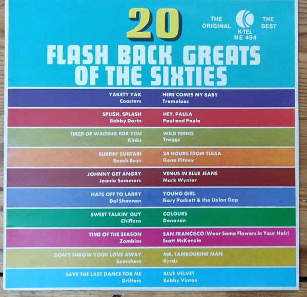 

LP Record VARIOUS 20 Flash Back Greats Of The Sixties NE494 KTel UK Rock Used