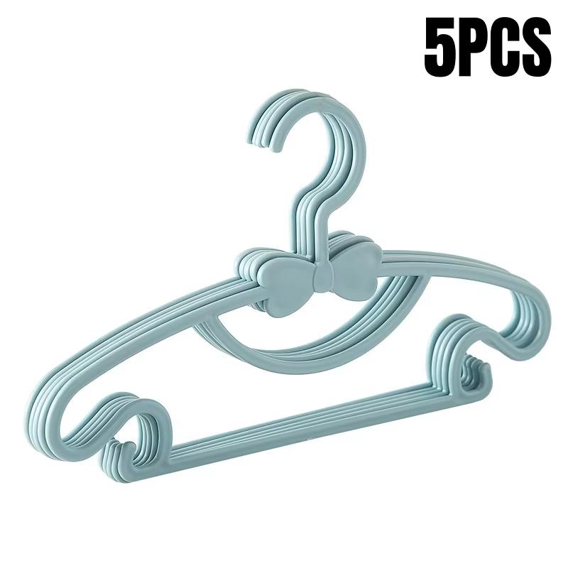 

5-50pcs Baby Hangers Plastic Kids Clothes Storage Hanger Portable Cute Non-Slip Hangers Wardrobe Towel Clothing Storage Tools