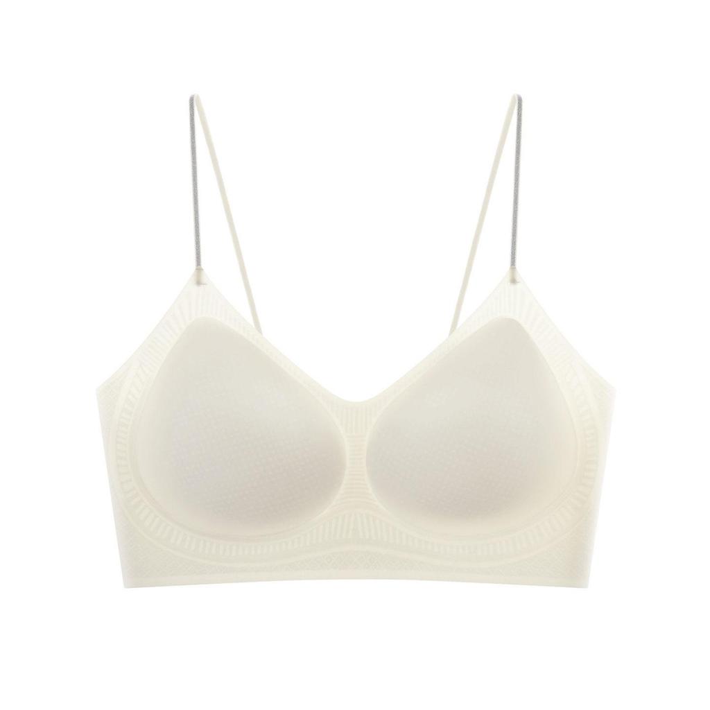 Cloud-Like Seamless Concealer Bra for Women — Slimming, Glittery, Fixed Cup Design, Beautiful Back, Thin and Supportive for Large Busts