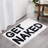"Creative Imitation Cashmere Absorbent Floor Mats for Bathroom & Entrance - Easy Care"