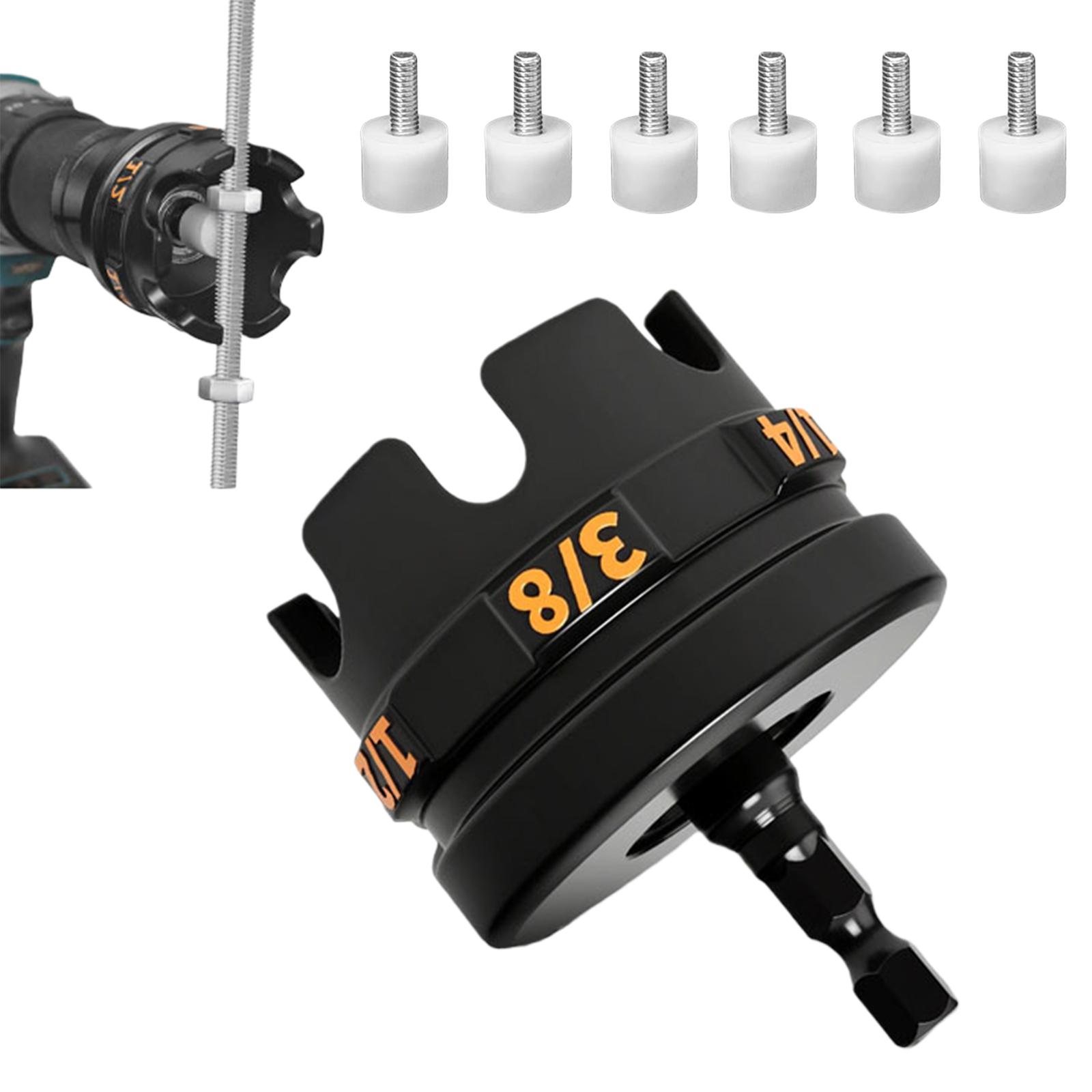 Hex-Shank Nuts Driver Extractor Threaded Rod Nuts Runner for Conduit Racks & Strut Systems