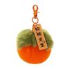 Colorful Persimmon Band Soft Keychain with Lucky Blessing Plush Cute Persimmon Plush Toy Ornament PP Cotton Stuffed