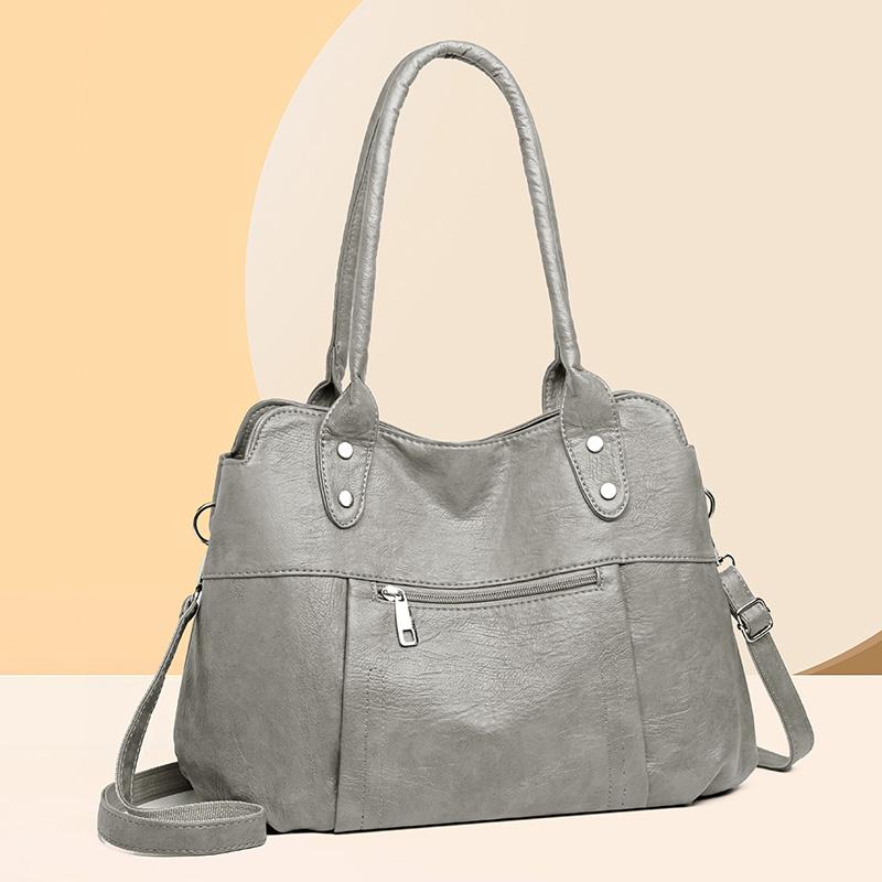 Mother Bag Soft Leather Handbag Women's Shoulder Crossbody Bag Computer Bag Tote Bag