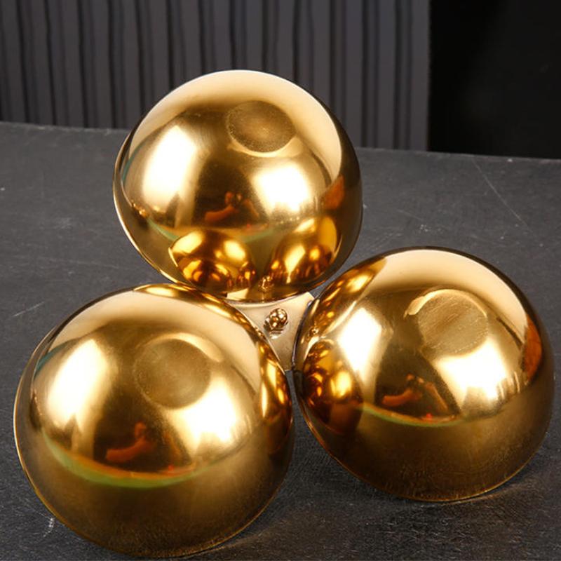 3-Compartment Stainless Steel Snack Plate Round Sauce Dish with Compartments Restaurant Serving Tray Home Decor