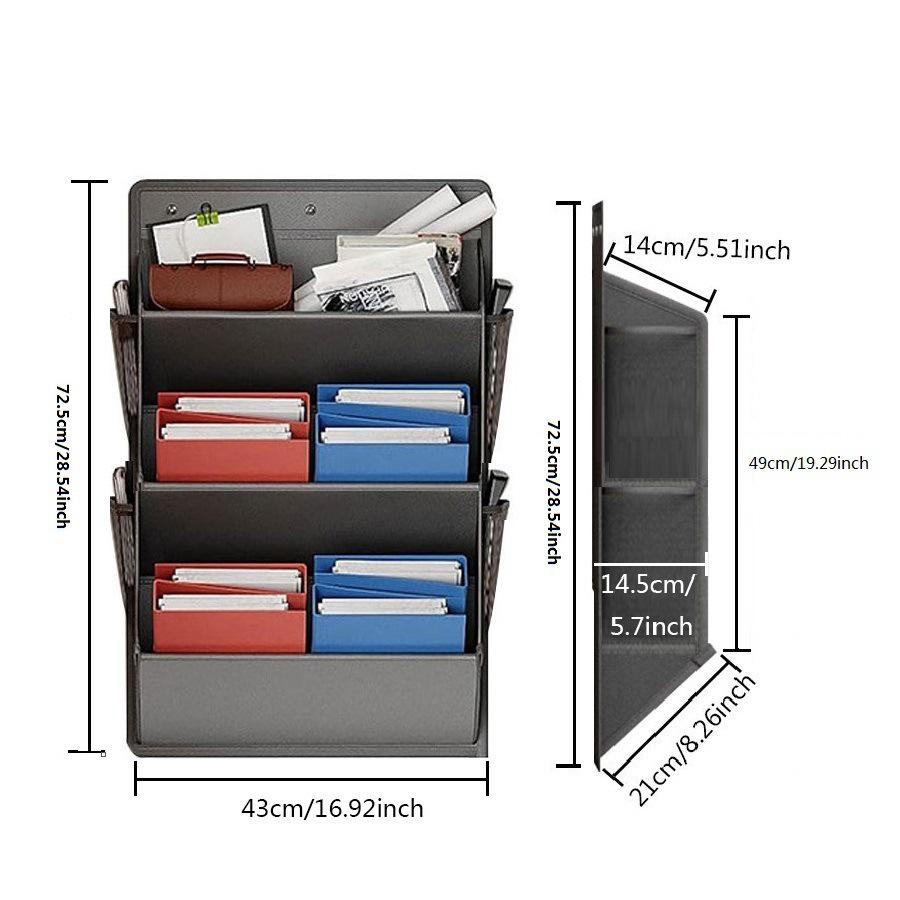Wall-Mounted Fabric Shoe and Sundries Organizer