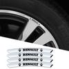 Lightweight Aluminium Alloy Wheel Hub Stickers 4Pc Portable Decor Decals Exterior Styling For Renault Dacia Scenic Laguna Twingo NN40