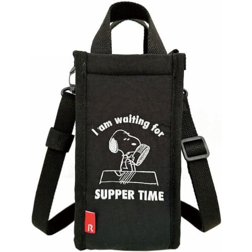 

Snoopy Washable Easy Cooler Bottle Holder, Crossbody Thermo Keeper, Bottle, Peanuts (Black)