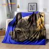 Cartoon French Pit Bull Dog Pet Soft Plush Blanket,Flannel Blanket Throw Blanket for Living Room Bedroom Bed Sofa Picnic Cover