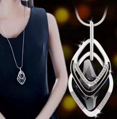 Women's Long Sweater Chain Necklace - Versatile Layering Chain for Everyday Wear