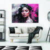 Canvas Print, Female Glamour Pink