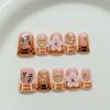 3D Carved Duckbill Shaped False Nails: Handmade Fashion for Sweet, Cool, Spicy Style