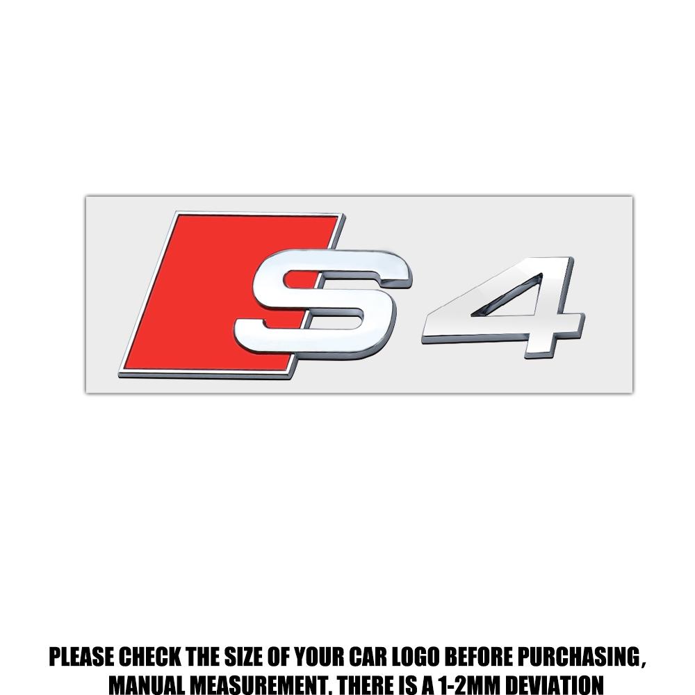 1 PZ Adesivo Decorativo Badge ABS per Bagagliaio Posteriore Carrozzeria Auto per Audi S6 S7 S8 S3 S4 S5 Logo Emblema Posteriore Auto Accessori di Modifica