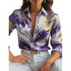 2025 Women's Autumn Fashion Casual Loose Button-Down Long Sleeve Printed Shirt