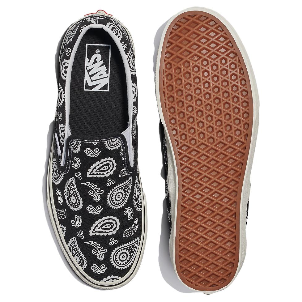 Vans Classic Slip-On Primavera Paisley - Black Unisex Sneakers VN0009Q7BMA