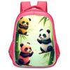 Panda Niedliche Schultasche Verschleißfest Großes Fassungsvermögen Wirbelsäulenschutz Und Anti-Buckel Schüler Party Must-Have Leichter Rucksack