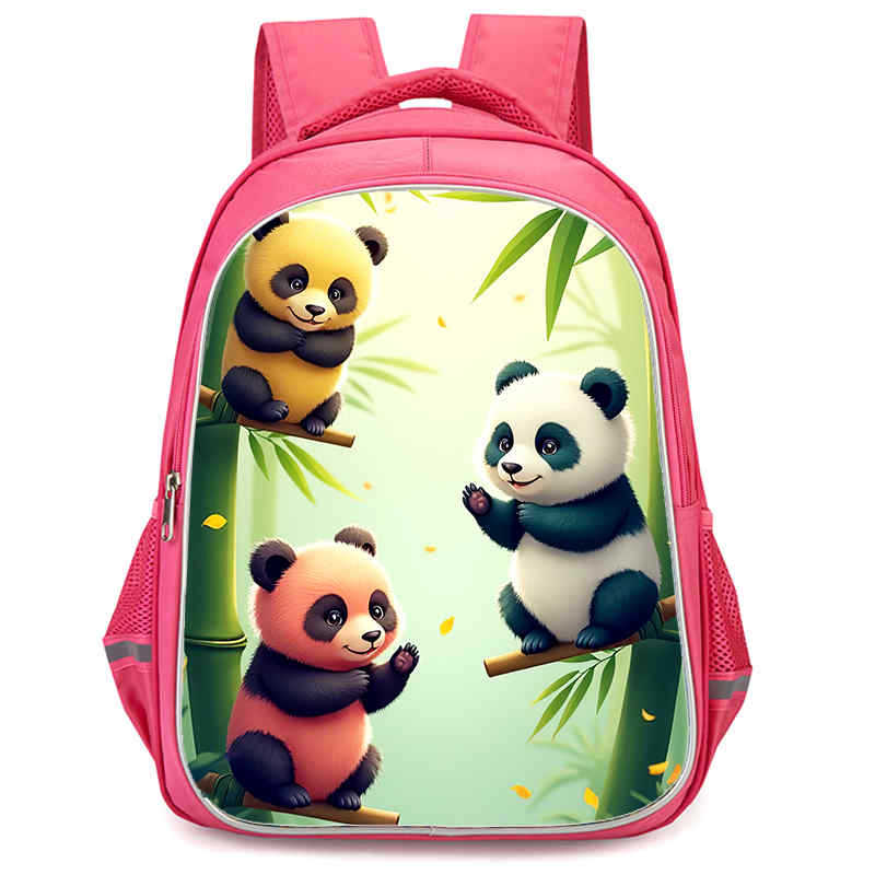 Panda Niedliche Schultasche Verschleißfest Großes Fassungsvermögen Wirbelsäulenschutz Und Anti-Buckel Schüler Party Must-Have Leichter Rucksack
