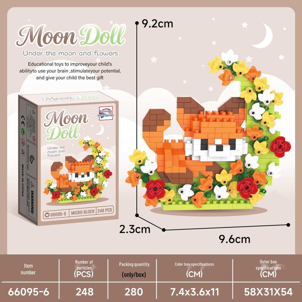 Micro Particle Cartoon Figure Building Blocks for Kids - Assembly Toys & Hanging Ornaments