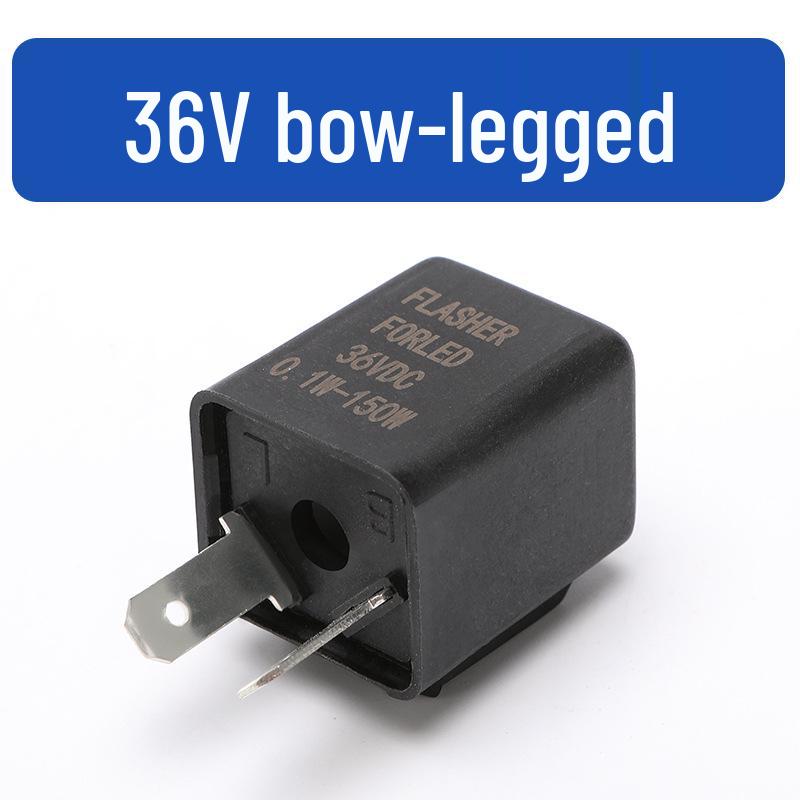 Motorcycle 12V/24V-72V Two-Pin Electric Vehicle Turn Signal Relay.