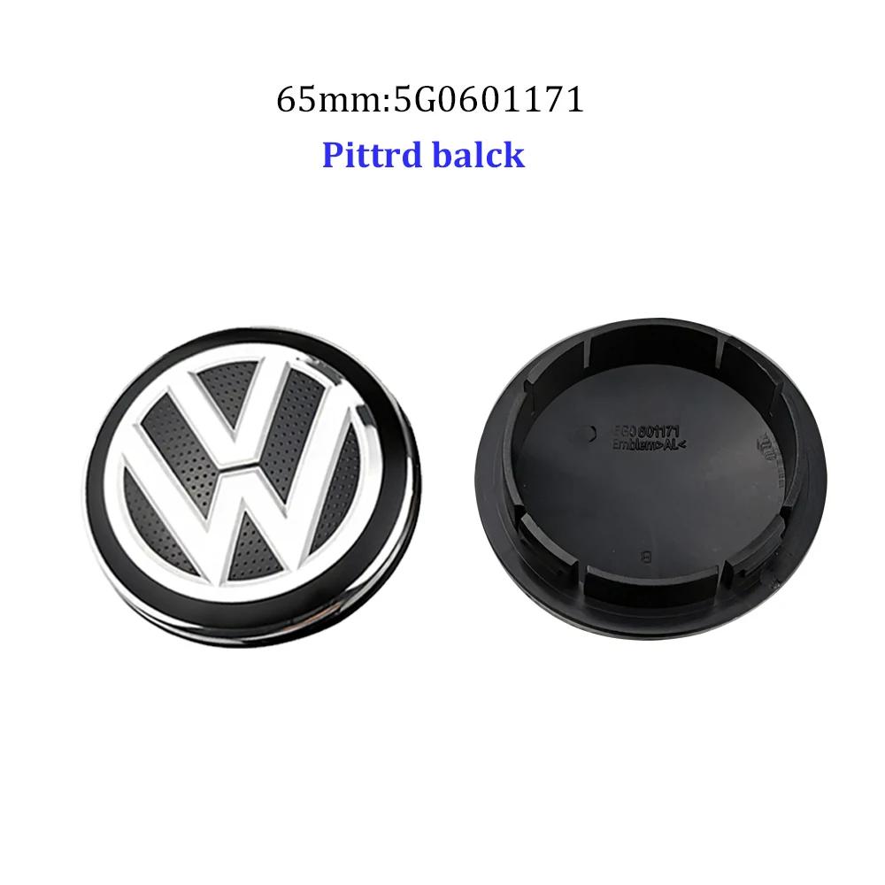 VOLKSWAGEN VW için 4 Adet Volkswagen Jant Orta Göbek Kapakları 56mm 65mm 70mm jant kapağı VW Golf 4 5 6 7 Polo Passat B5 B6 B7 Tour için
