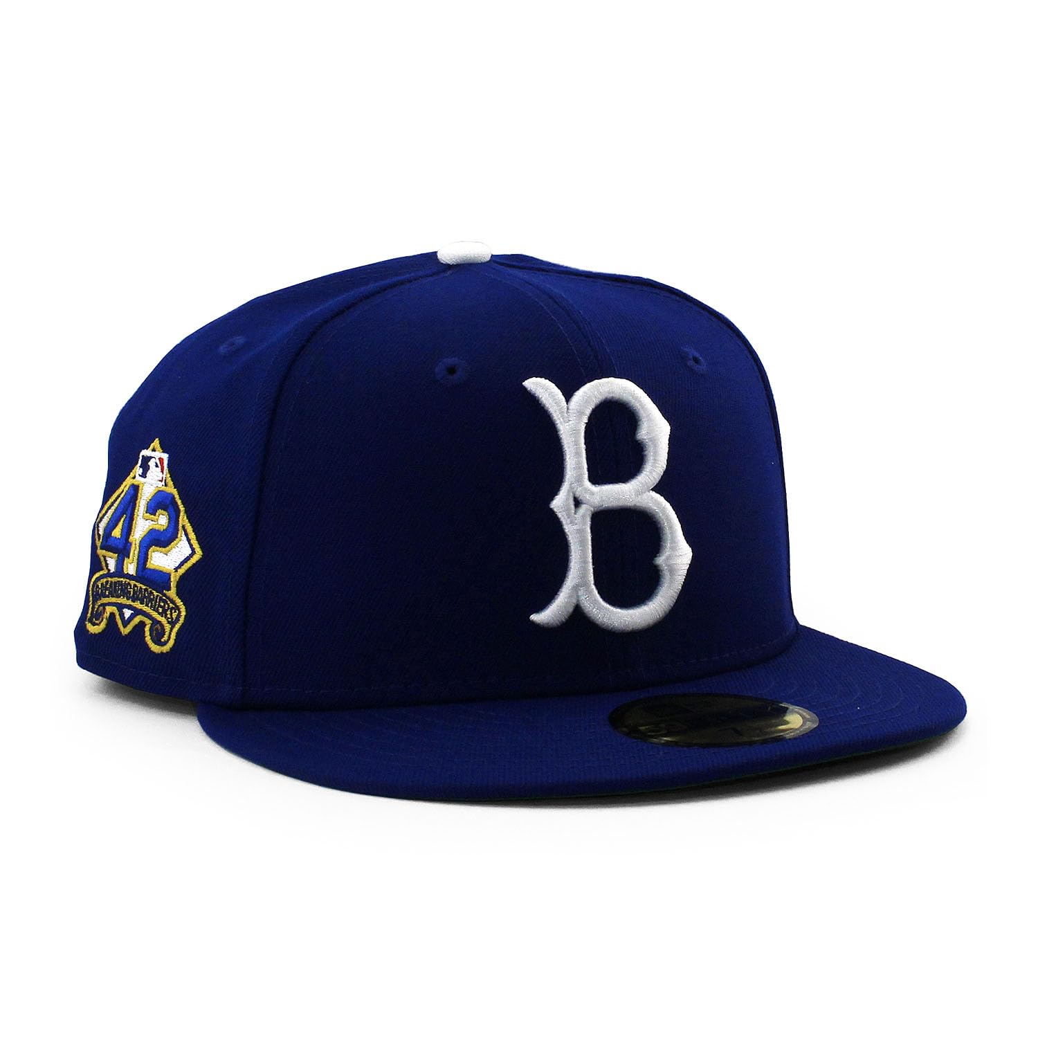 

2025 Модель ко Дню Джеки Робинсона Кепка 59FIFTY Brooklyn Dodgers MLB ДЕНЬ ДЖЕКИ РОБИНСОНА КЕПКА С ПОДГОНКОЙ BROOKLYNS DODGERS 5950 Шляпа Размер [New Era] 7-1/8 [Б/У] синий