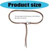 Retro PU Leather Waist Belt Thin Design Lightweight Adjustable Waistband for Daily Commute Office and Vacation